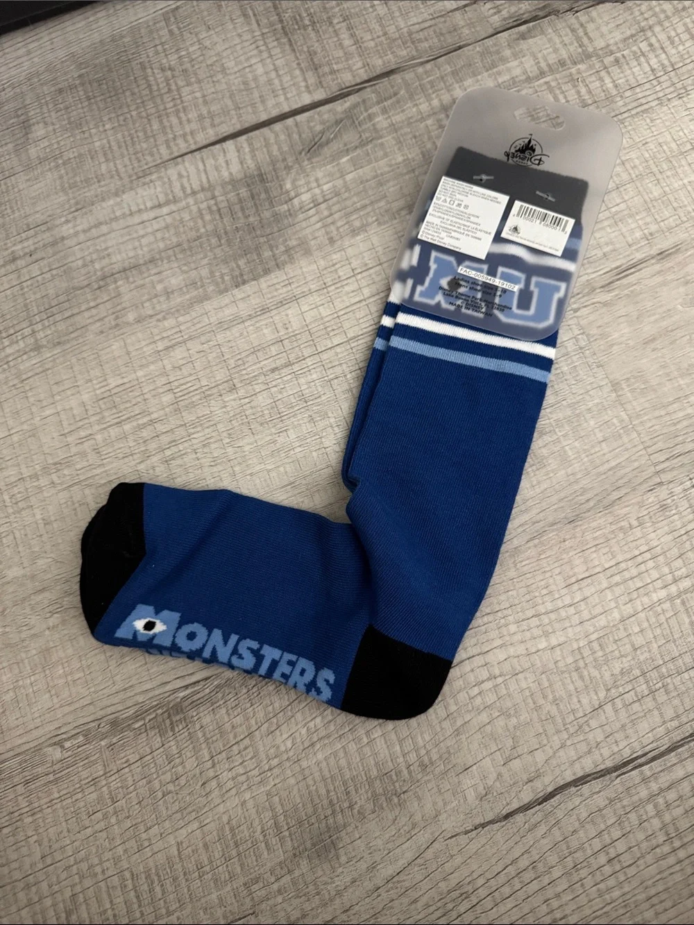Disney Blue & Black Monsters University Crew Socks